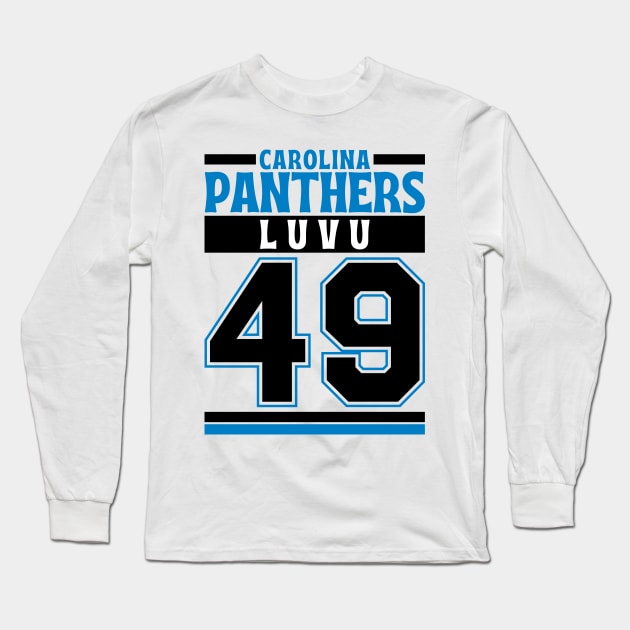 Carolina Panthers Luvu 49 Edition 3 Long Sleeve T-Shirt by Astronaut.co